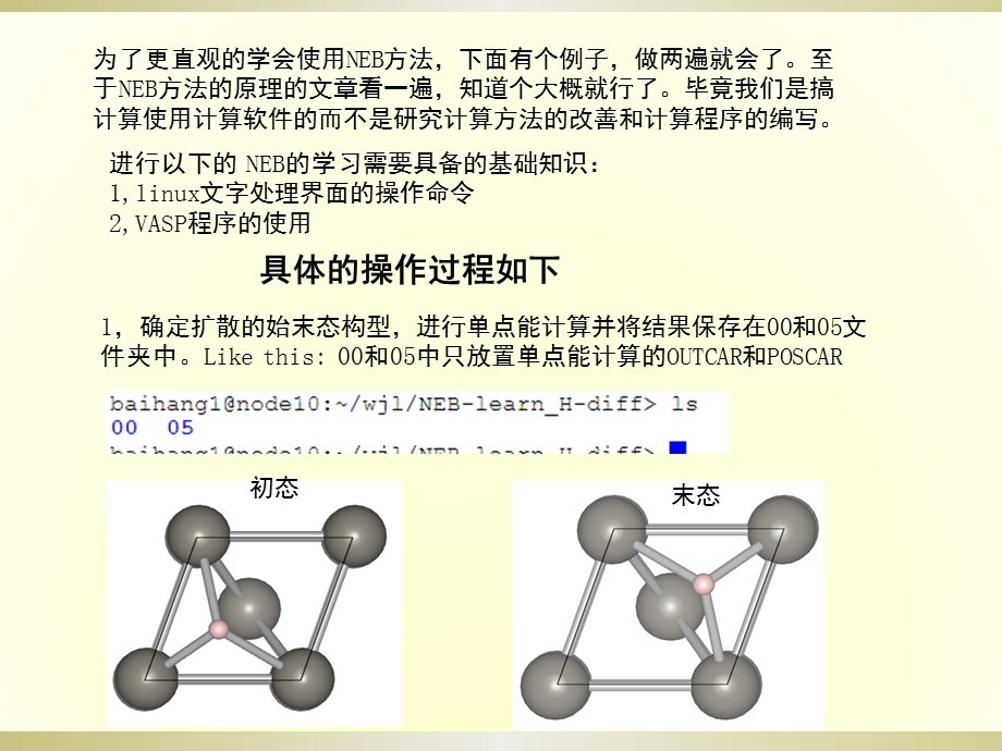 VASP中求过渡态的方法CNEB的学习简明教程ppt课件.pptx_第2页