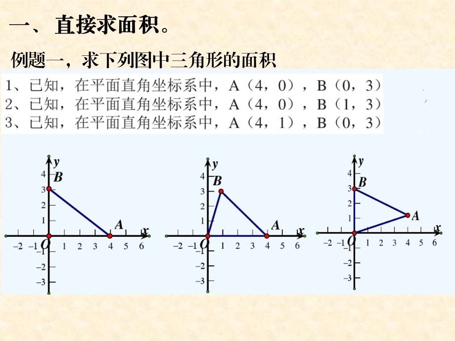 七年级下 平面直角坐标系 面积问题专题ppt课件.ppt_第3页