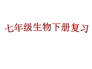 七年级下册生物第四章人体内物质的运输复习ppt课件.ppt