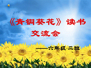 《青铜葵花》读书交流会ppt课件.ppt