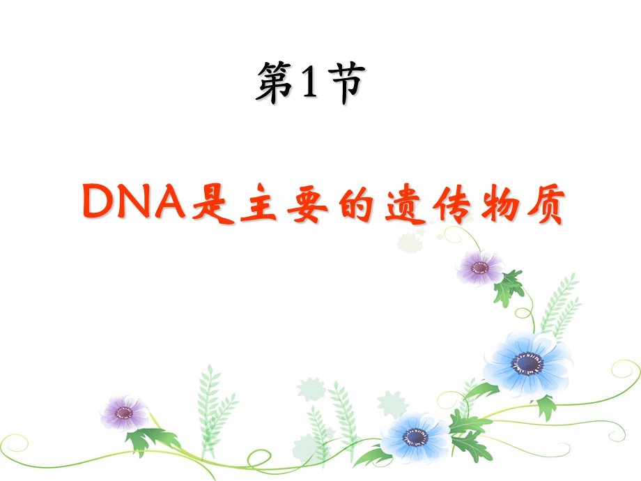 dna是主要的遗传物质(公开课ppt课件).ppt_第1页