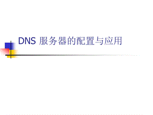 DNS服务器配置ppt课件.ppt