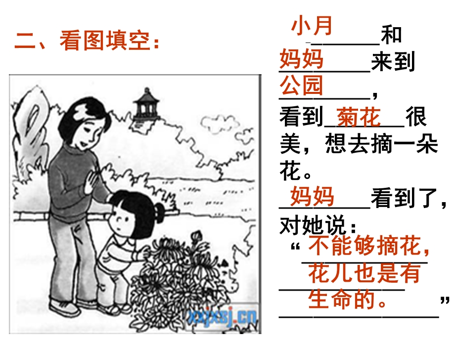 一年级(上册)看图写话训练(图片和答案)ppt课件.ppt_第2页