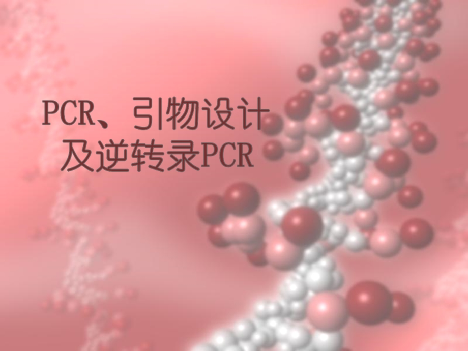 PCR、引物设计及逆转录PCRppt课件.ppt_第1页