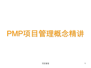 PMP项目管理概念精讲ppt课件.ppt