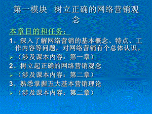 一模块树立正确的网络营销观念ppt课件.ppt