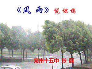 《风雨》 优秀ppt课件.ppt