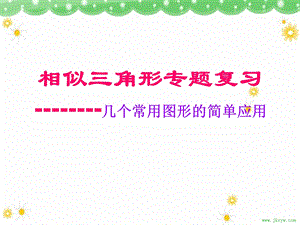 《相似三角形专题复习》中考ppt课件.ppt