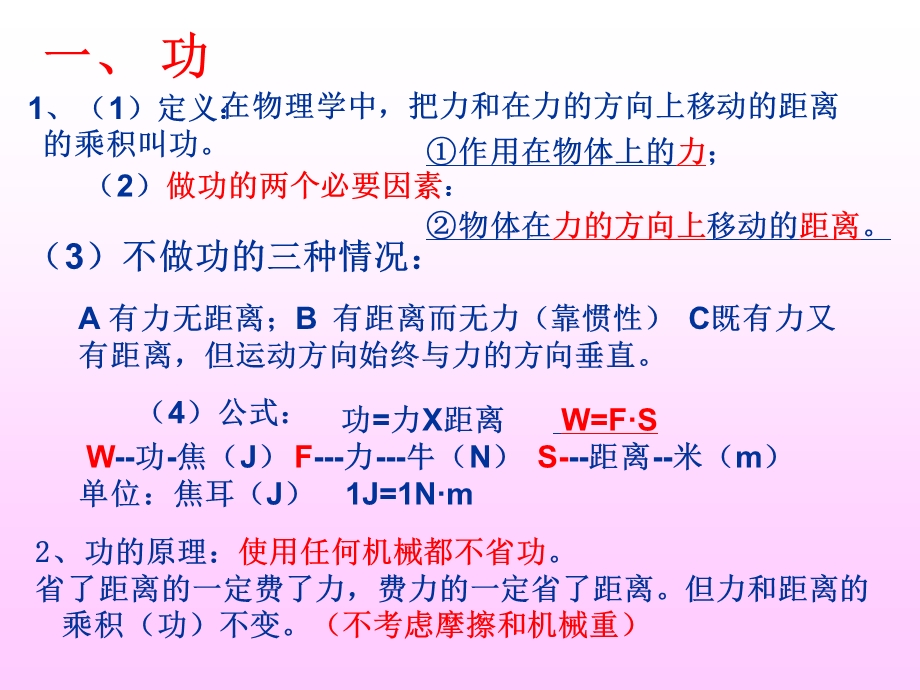 《机械功和机械能》复习(超好用)ppt课件.ppt_第2页