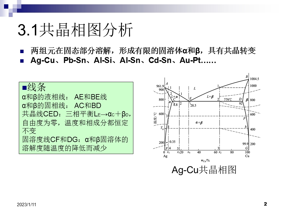 共晶相图及共晶系合金的凝固和组织ppt课件.ppt_第2页