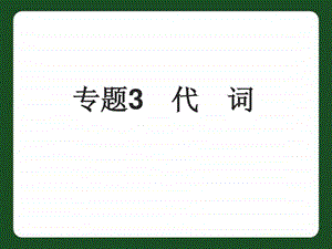 中考英语专题3 代词复习PPT课件.ppt