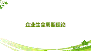 企业生命周期理论ppt课件.ppt