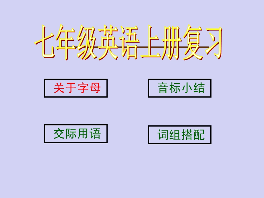 人教版新目标英语七年级(上)全册总复习ppt课件.ppt_第2页