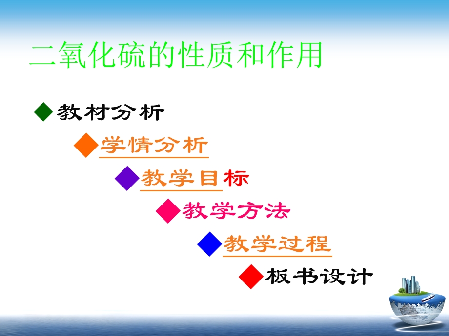 二氧化硫的性质和作用说课ppt课件.ppt_第2页