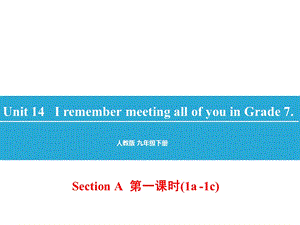 人教版新目标九年级英语Unit14全单元课件.ppt