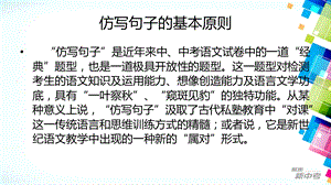 中考专项复习：仿写句子ppt课件.ppt