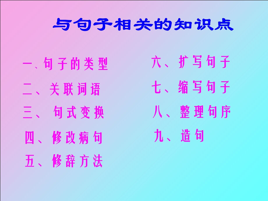 六年级语文下册《句子复习》PPT课件(苏教版).ppt_第2页