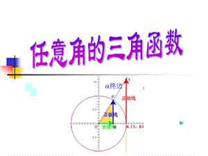 任意角的三角函数定义ppt课件.ppt