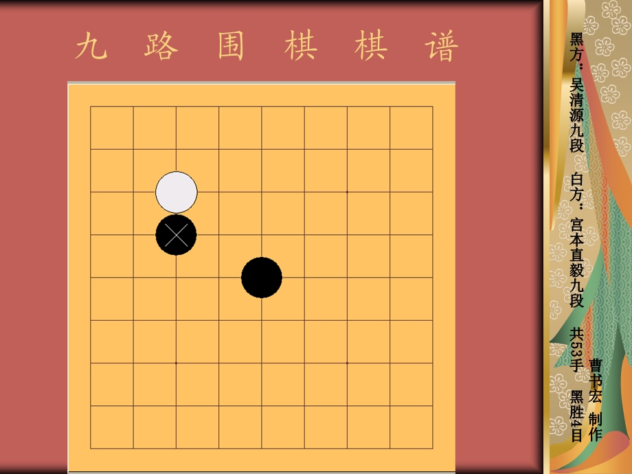 九路围棋棋谱动画01 曹书宏ppt课件.ppt_第3页