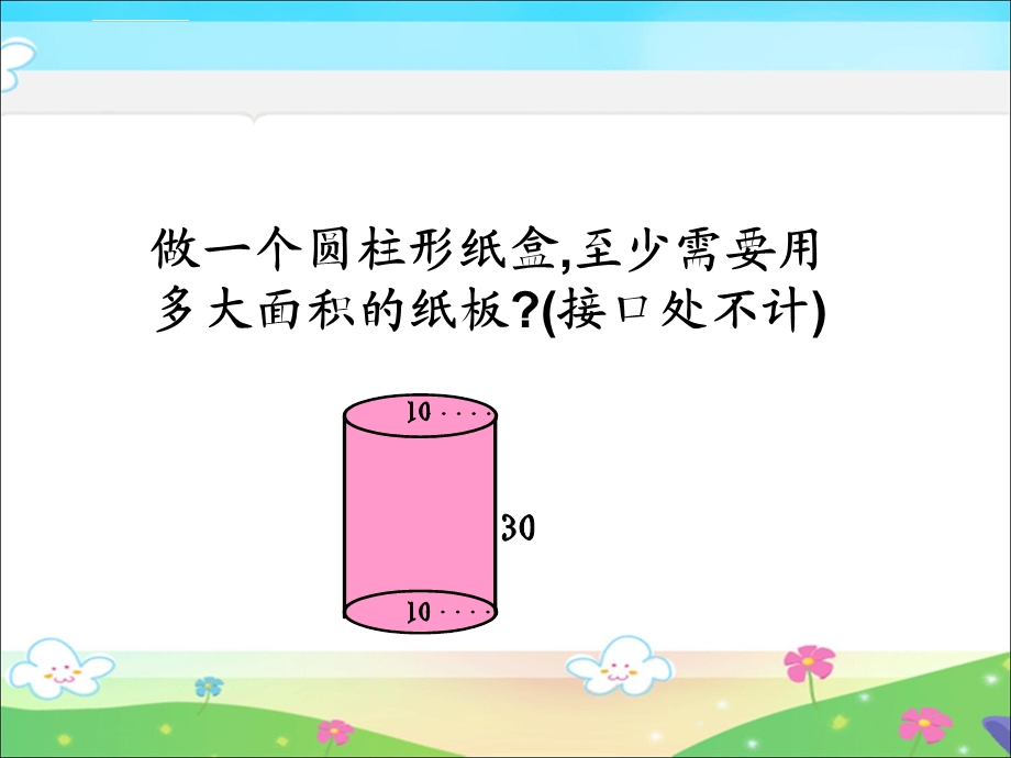 人教版六年级数学下册《圆柱的表面积》ppt课件.ppt_第3页