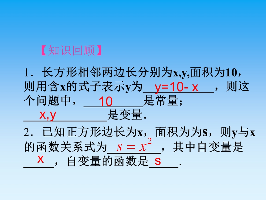 人教版数学八年级下册19.1.2《函数的图像》ppt课件.ppt_第2页