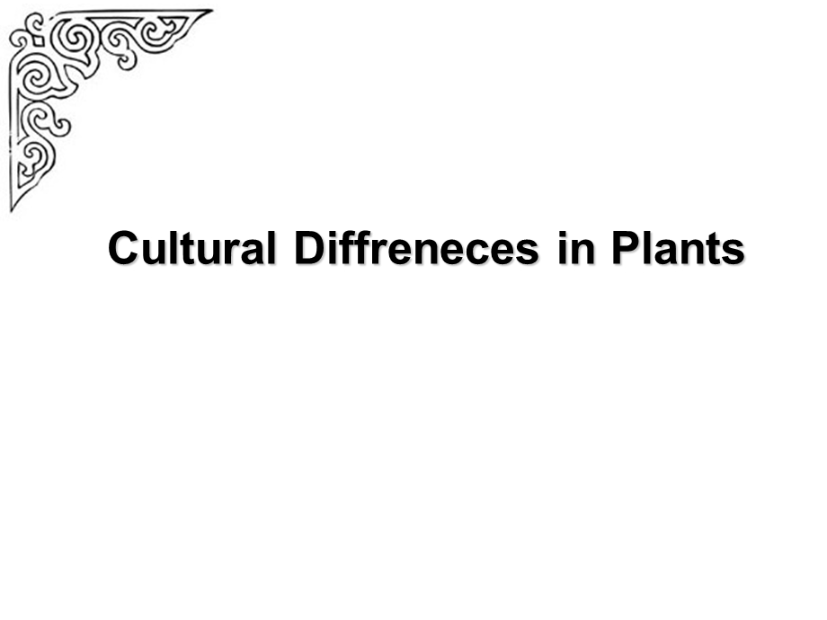 中西方文化差异之植物ppt课件.ppt_第1页
