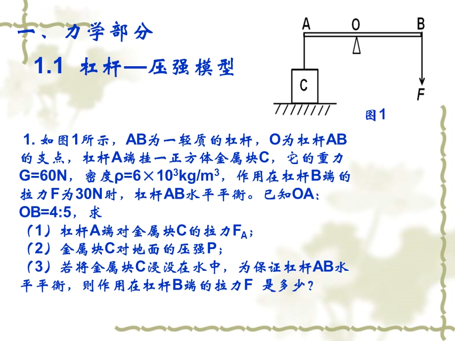 中考物理计算题全部类型ppt课件.ppt_第2页