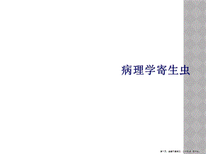 病理学寄生虫课件.ppt