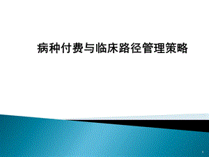 病种付费与临床路径管理策略课件.ppt