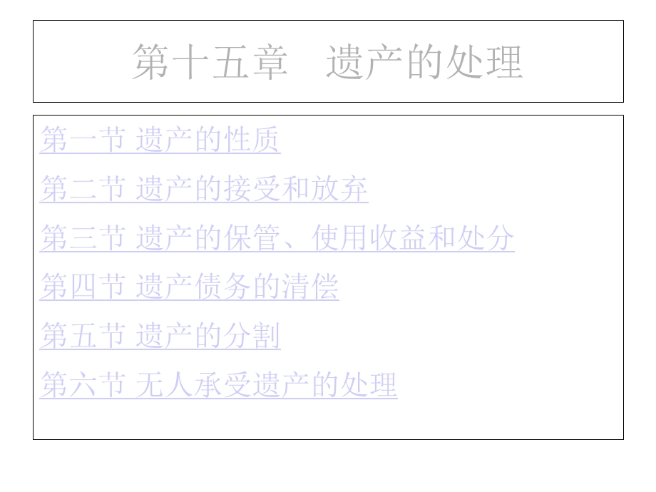第十五章遗产的处理课件.ppt_第1页
