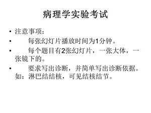 病理实验模拟考：仁济临床病理实验考试使用课件.ppt