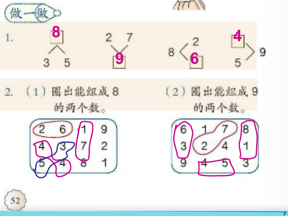 秋一年级数学上册第5单元610的认识和加减法8和9的组成及加减法课件新人教版0920280.ppt_第3页