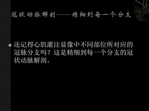 冠状动脉解剖 精细到每一个分段ppt课件.pptx