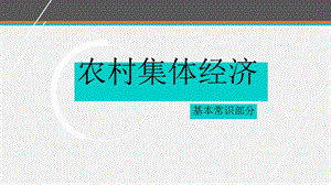 新型农村集体经济课件[文字可编辑].ppt