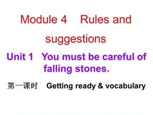 外研版九年级英语下册课件：Module4Unit1.ppt