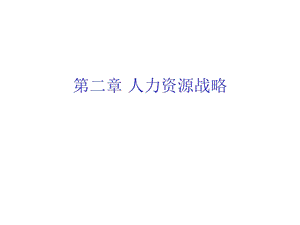 第二章人力资源战略课件.ppt