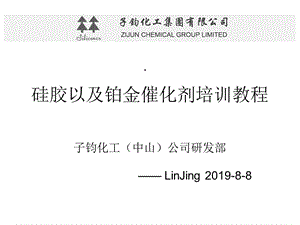 硅胶以及铂金催化剂培训教程共19张课件.ppt