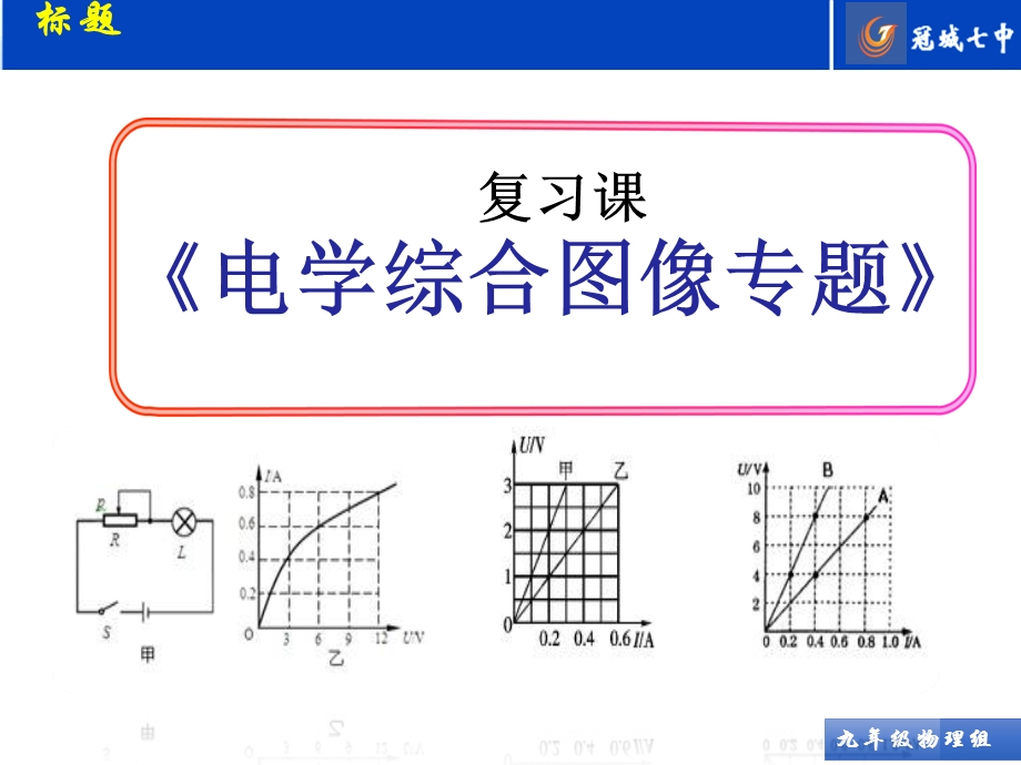 初中物理电学图像专题复习ppt课件.pptx_第1页