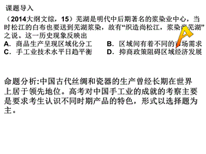 高三一轮复习古代手工业的进步课件.ppt