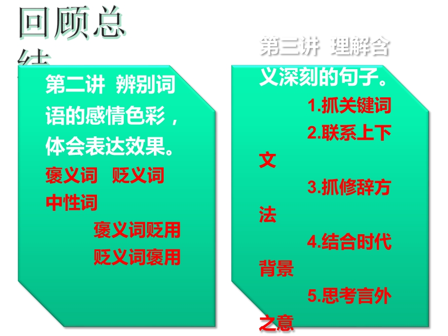 阅读理解——体会对偶、反复的修辞方法在表情达意上的作用课件.ppt_第1页