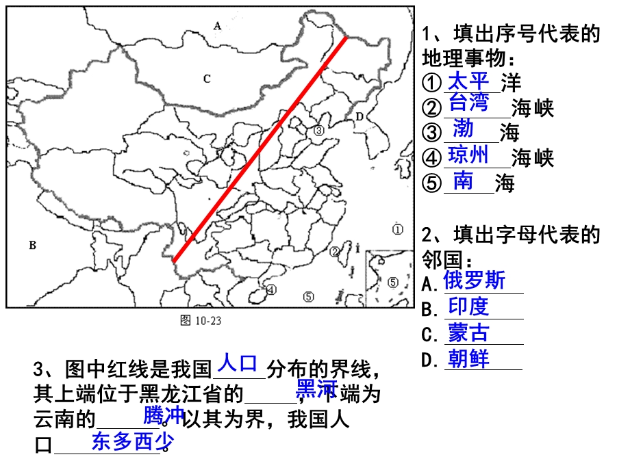 初中地理中考汇集（中考复习填图训练地理八上填图题复习专题重点地图图示）ppt课件.ppt_第2页