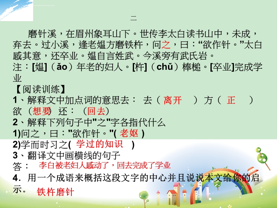 初一课外文言文阅读训练ppt课件.ppt_第2页