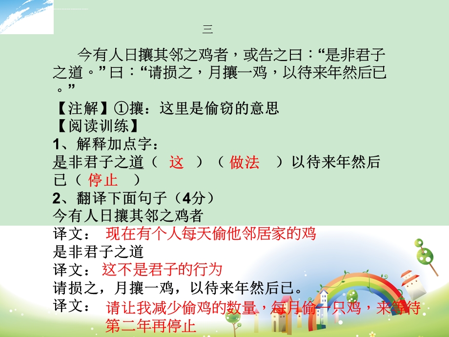 初一课外文言文阅读训练ppt课件.ppt_第3页