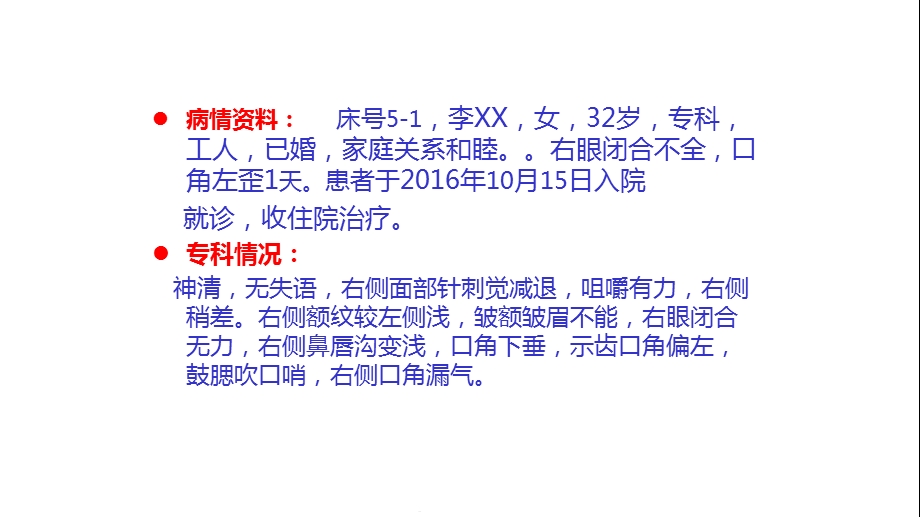 面瘫的护理查房(共24张)课件.pptx_第1页