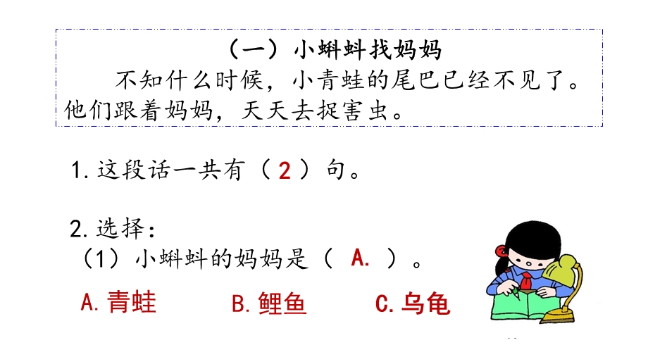 部编版语文二年级上册阅读指导专项复习(附同步练习、知识小结)课件.pptx_第3页