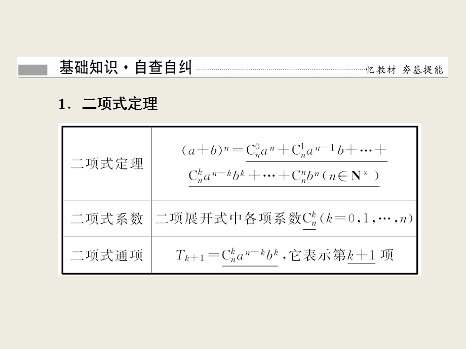 高二数学复习课：二项式定理课件.ppt_第3页