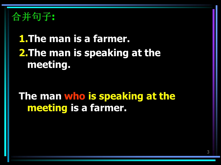 初中英语定语从句ppt课件幻灯片.ppt_第3页