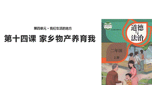 部编版二年级道法上册《14家乡物产养育我》人教版道德与法治课件.pptx