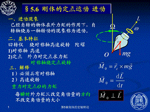 刚体的定点运动进动ppt课件.ppt