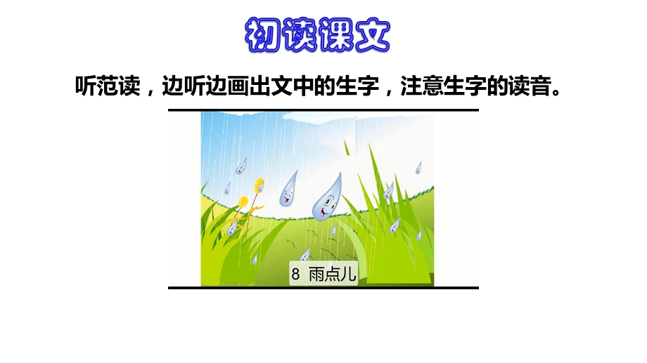 部编版一年级语文上册《雨点儿》第一课时课件.pptx_第3页